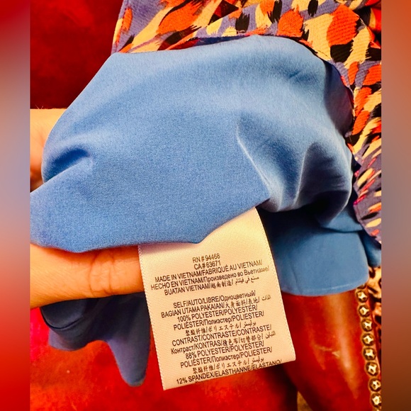 BCBGMAXAZRIA One Shoulder Cutout Party Dress, Multicolor, Size 2, NWOT - Picture 6 of 6